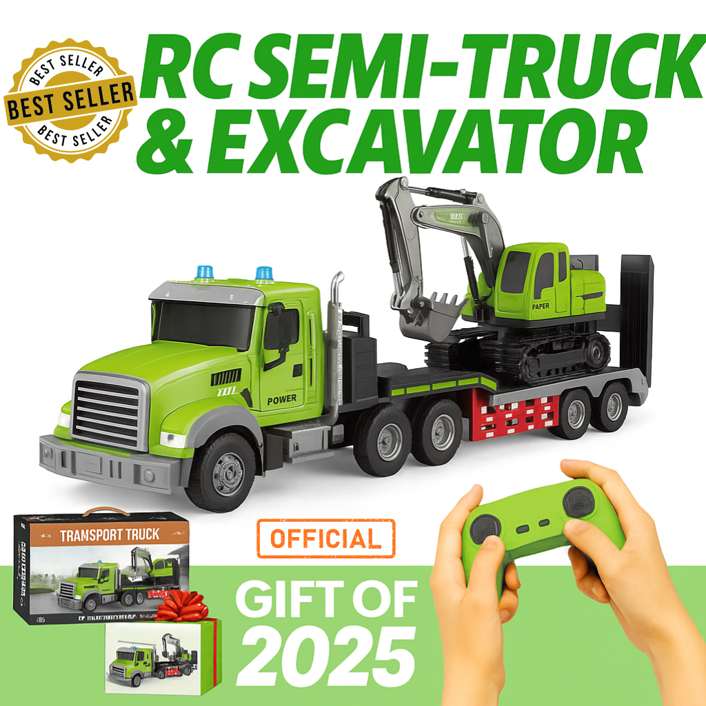 RC Semi-Truck & Excavator